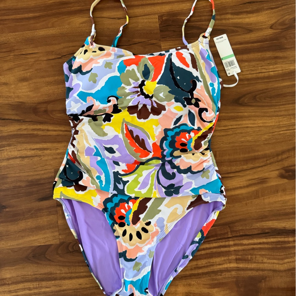 Anne Cole Multicolor Floral One Piece Swimsuit